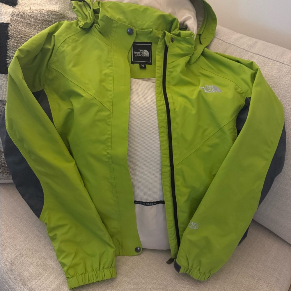 The North Face Kids Lime Green Raincoat